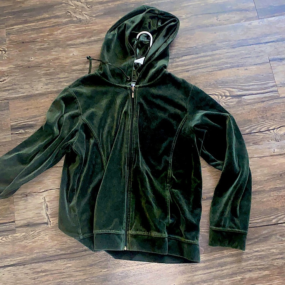 Dark green zip up (size xl)